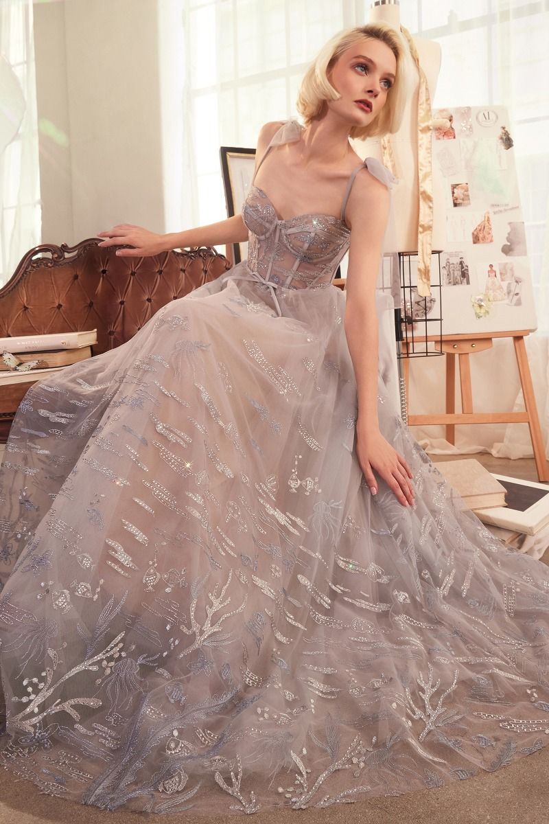A1458 UNDER THE SEA EMBROIDERY GOWN Andrea & Leo