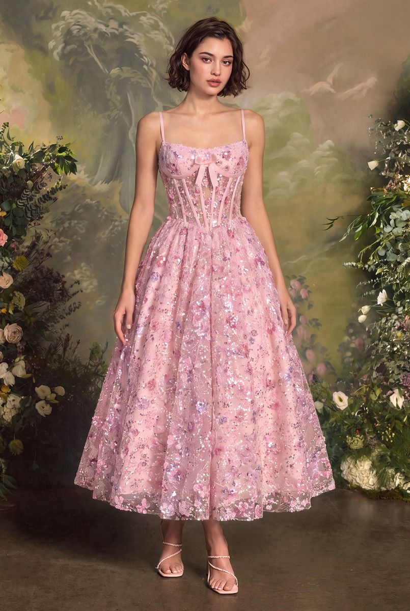 A1523 Secret Garden Tea Dress Andrea & Leo
