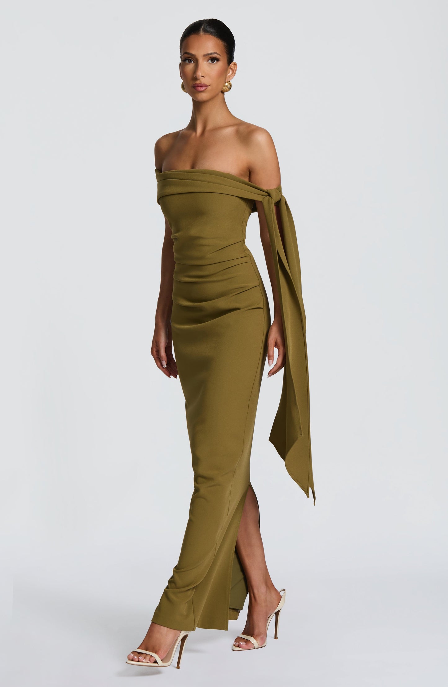 Addie Maxi Dress Deep Olive