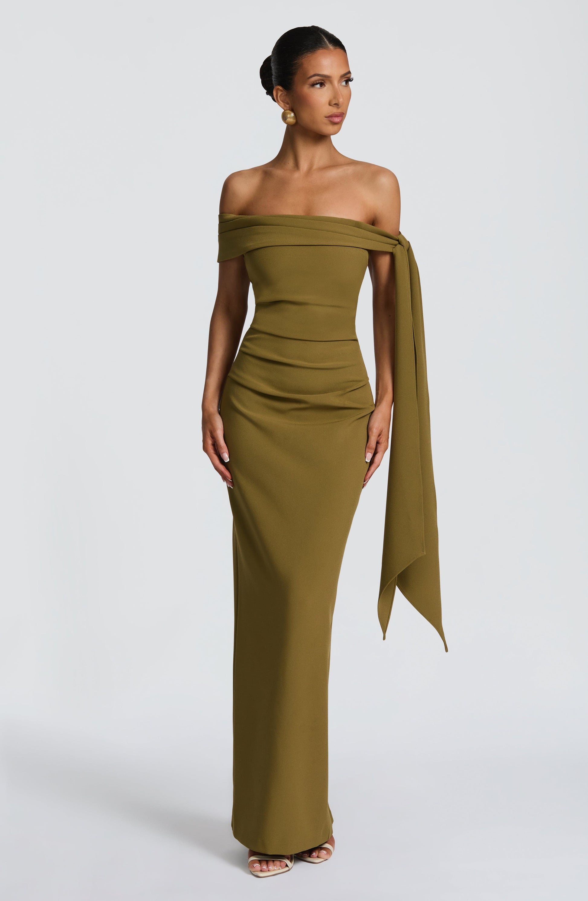 Addie Maxi Dress Deep Olive
