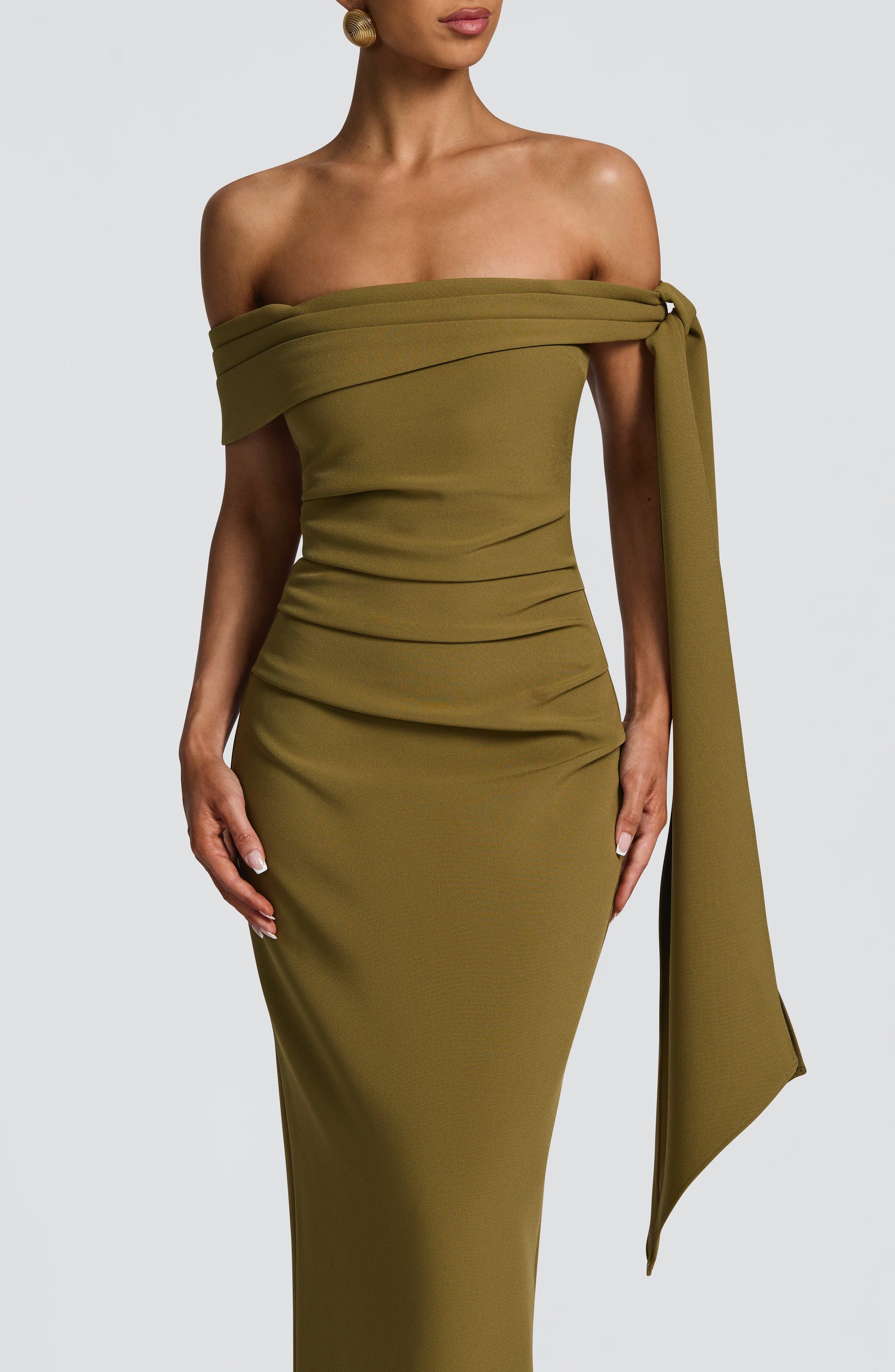 Addie Maxi Dress Deep Olive