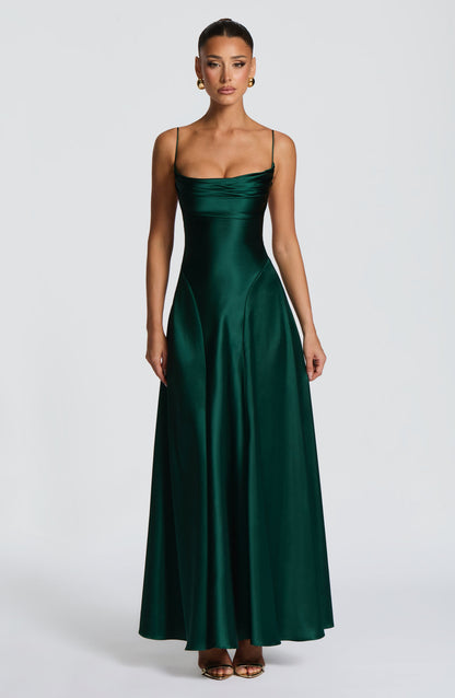 Adelina Maxi Dress Emerald