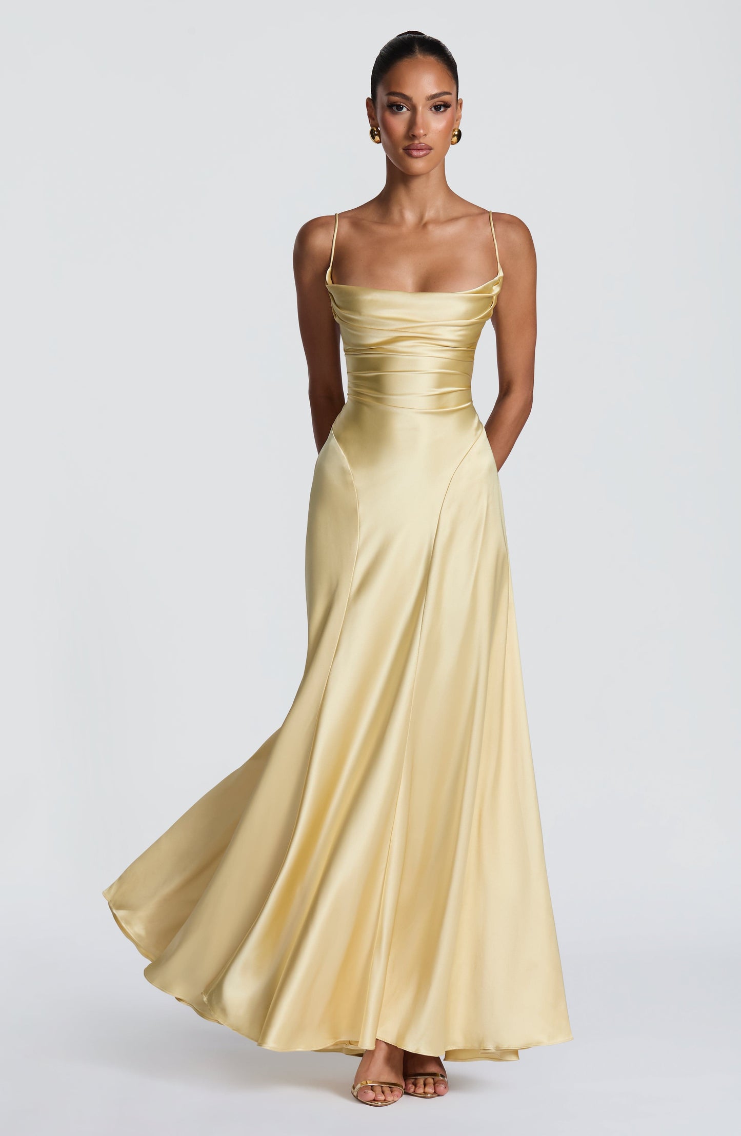 Adelina Maxi Dress Lemon