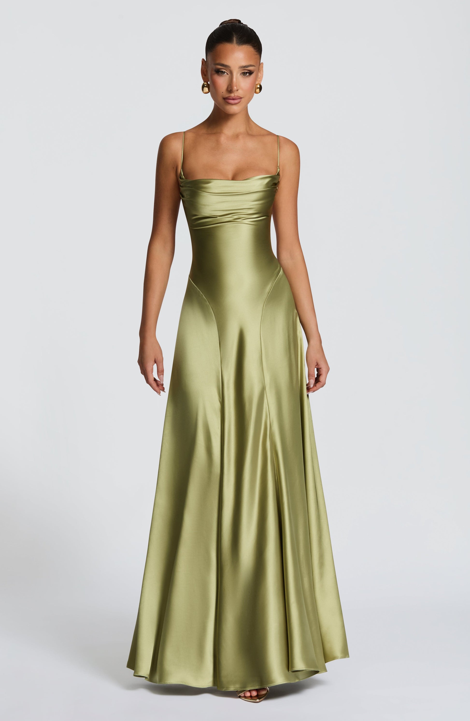 Adelina Maxi Dress Light Olive