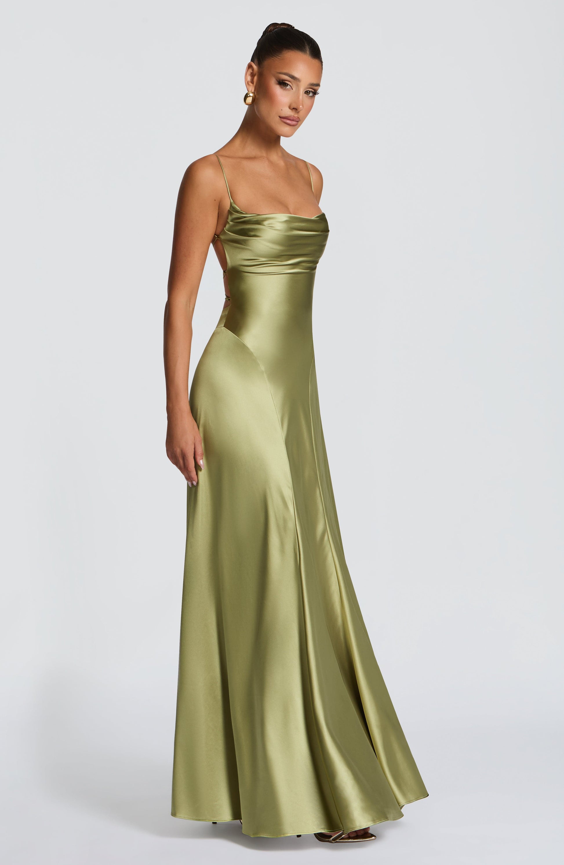 Adelina Maxi Dress Light Olive