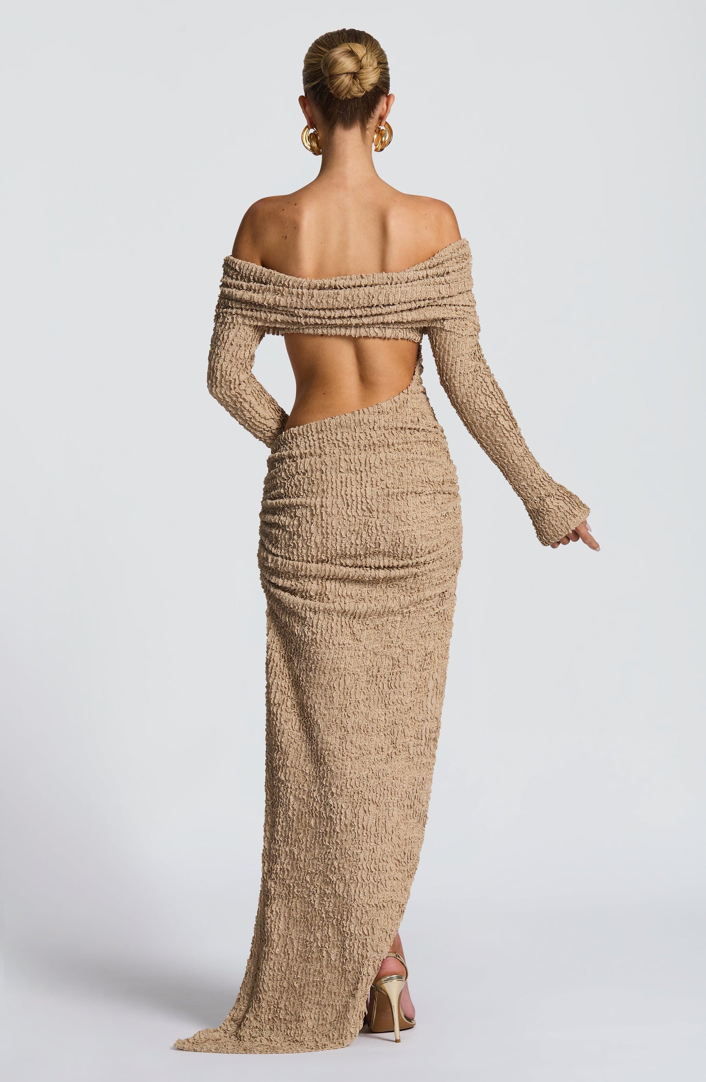 Adelphia Midi Dress Beige