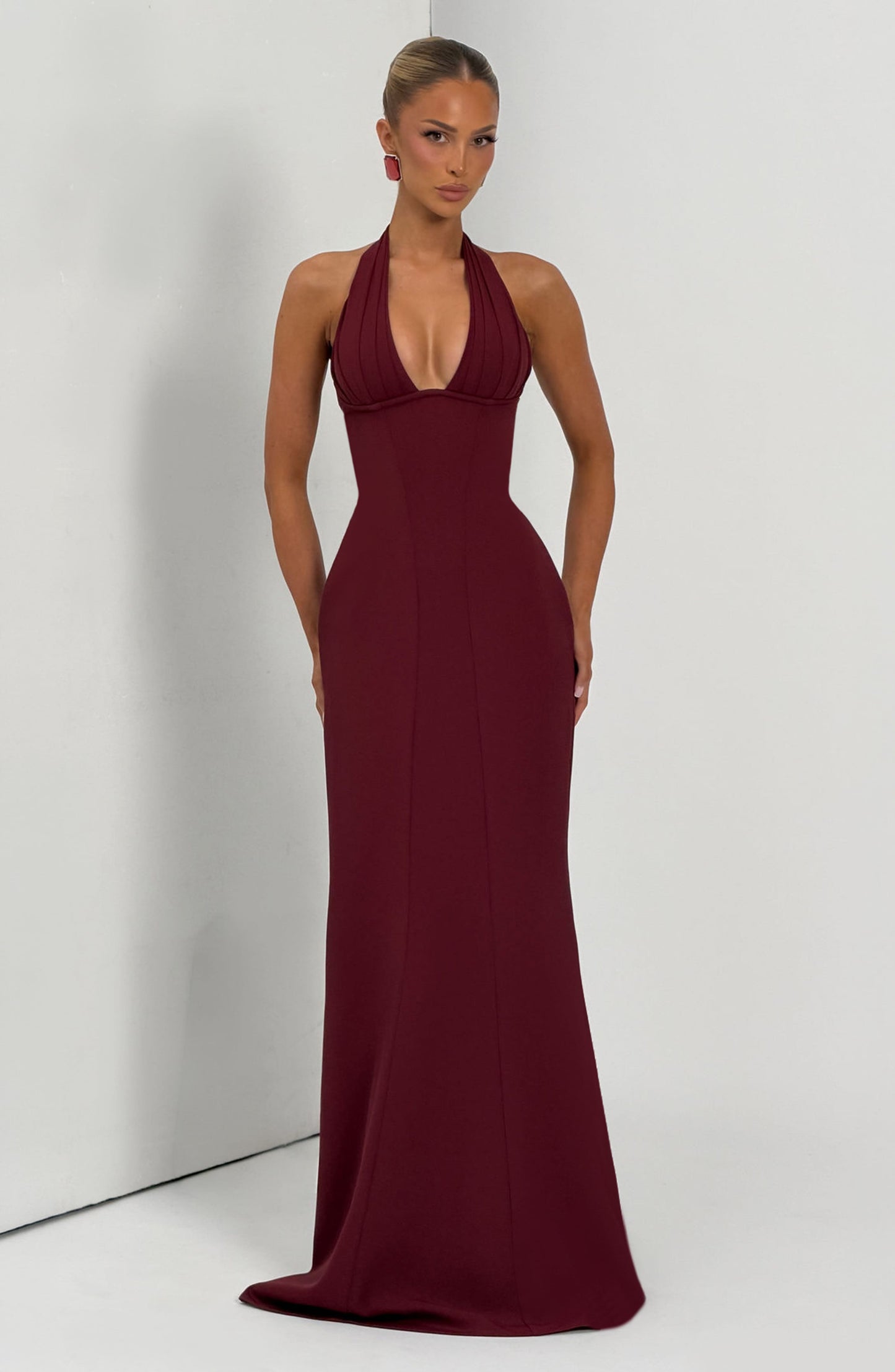 Adora Maxi Dress Cherry Lacquer