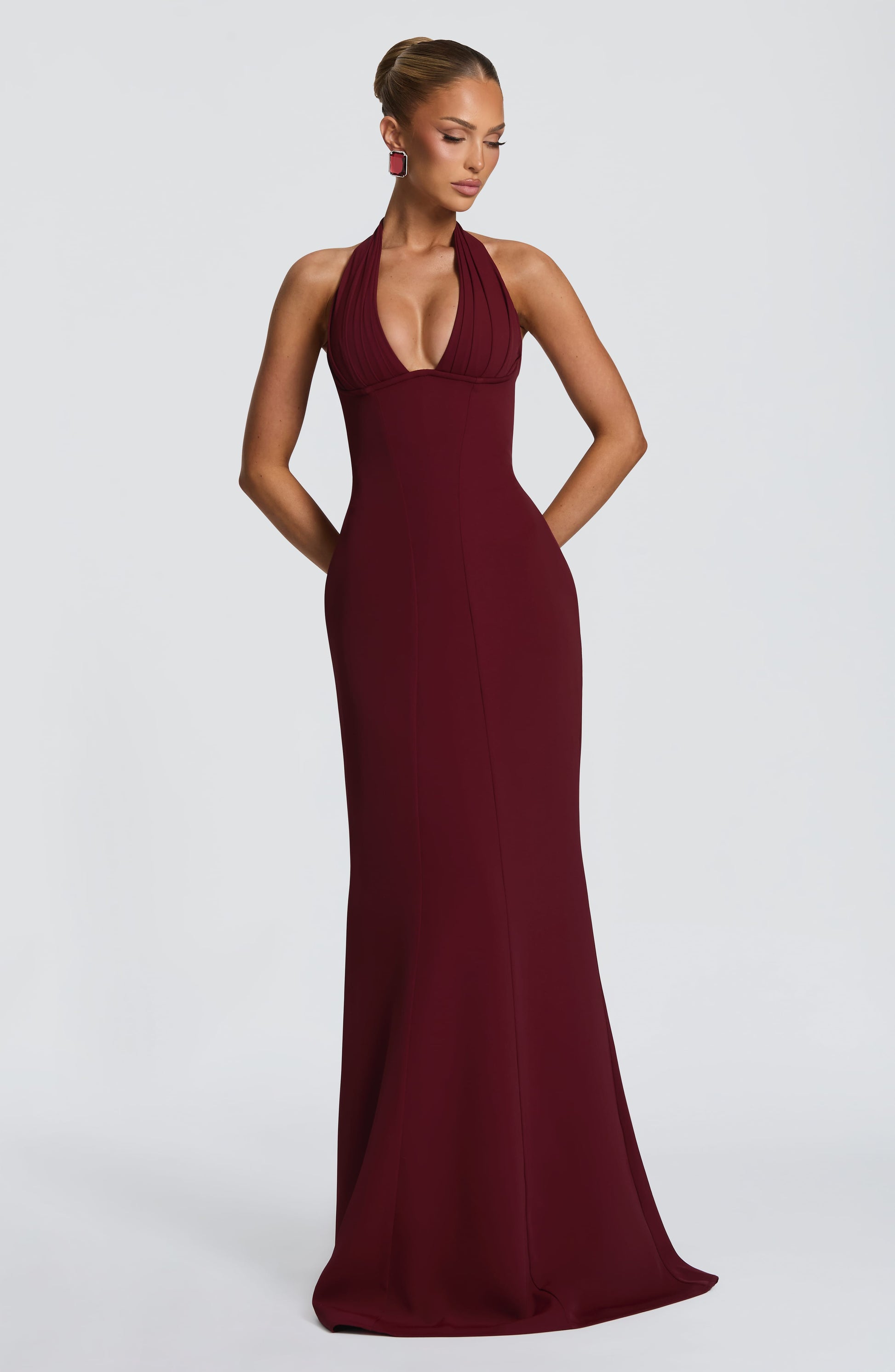 Adora Maxi Dress Cherry Lacquer