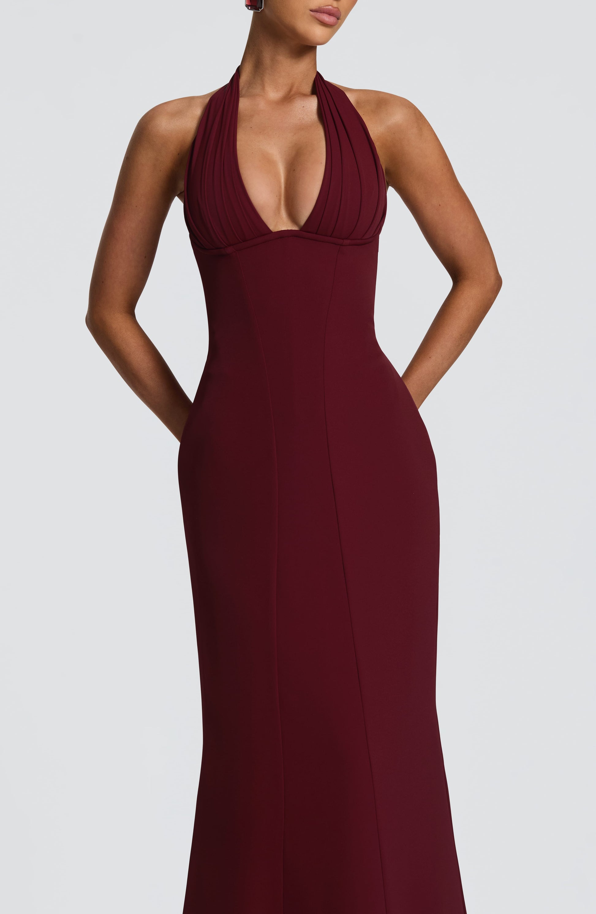 Adora Maxi Dress Cherry Lacquer