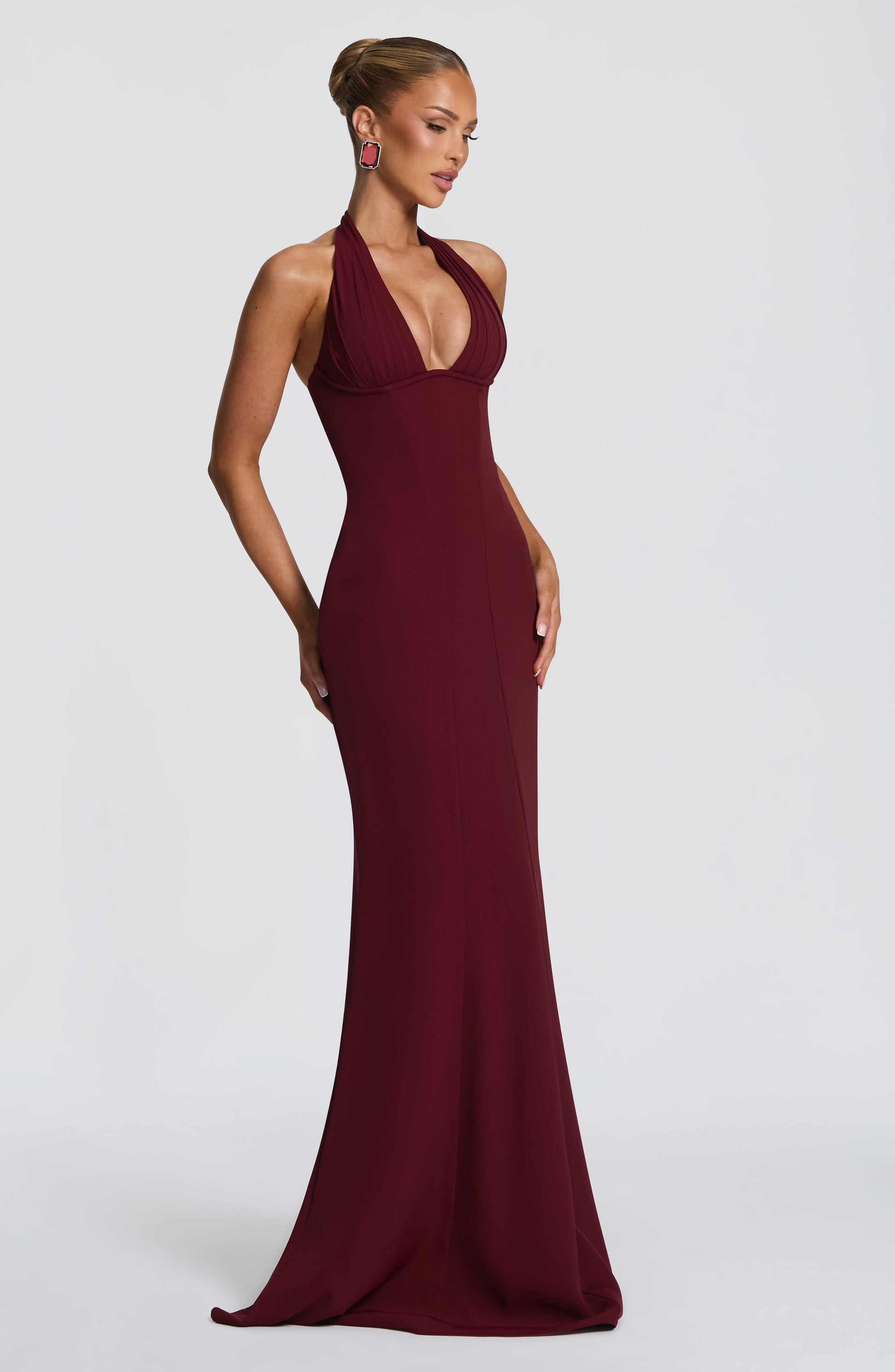 Adora Maxi Dress Cherry Lacquer