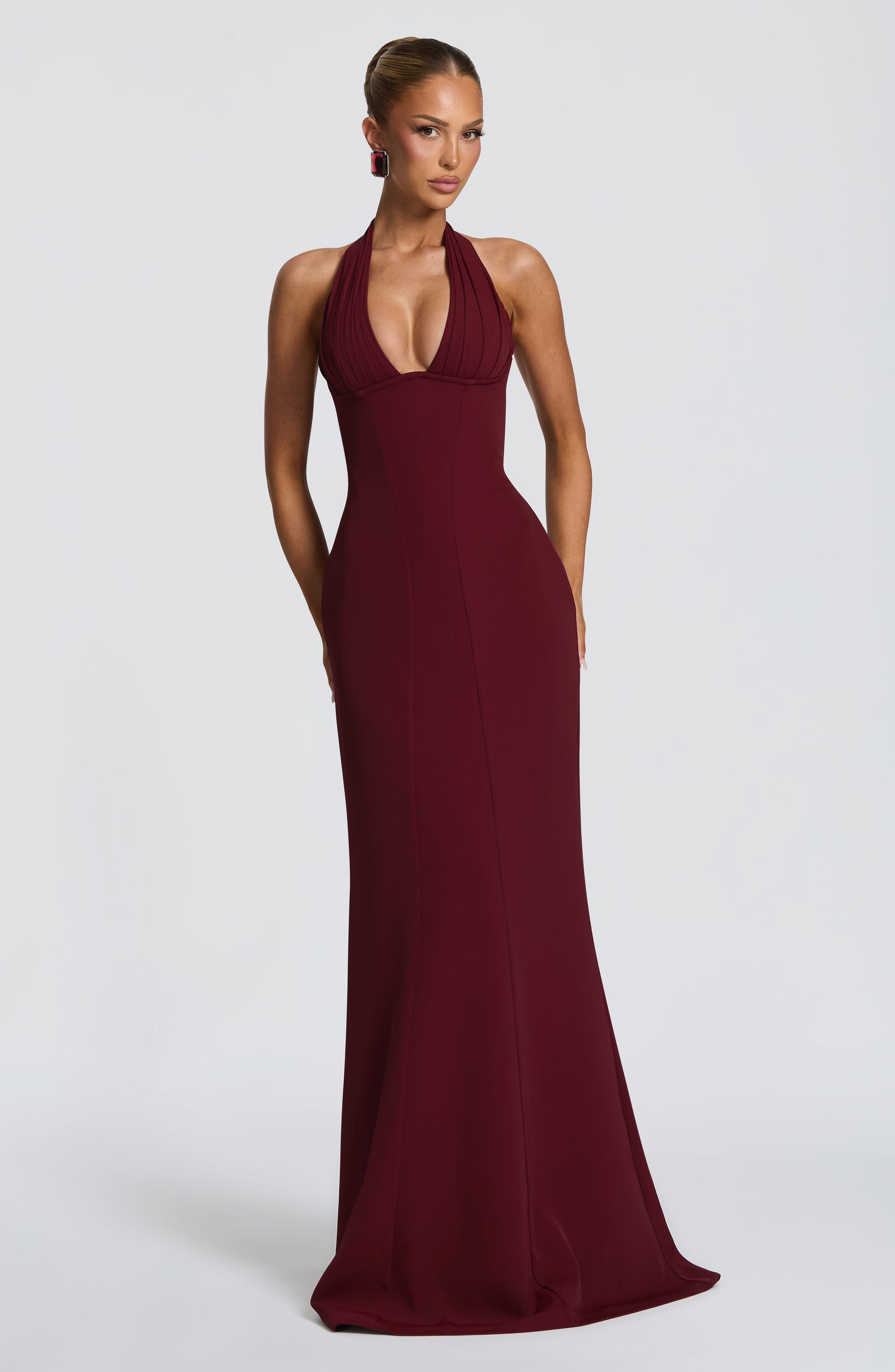 Adora Maxi Dress Cherry Lacquer