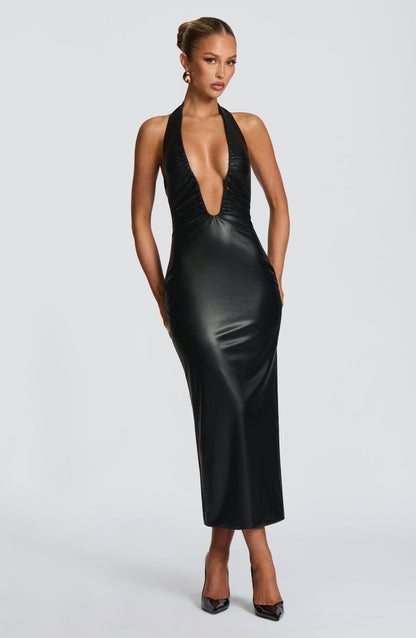Ainsley Midi Dress Black