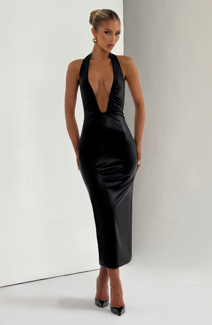Ainsley Midi Dress Black