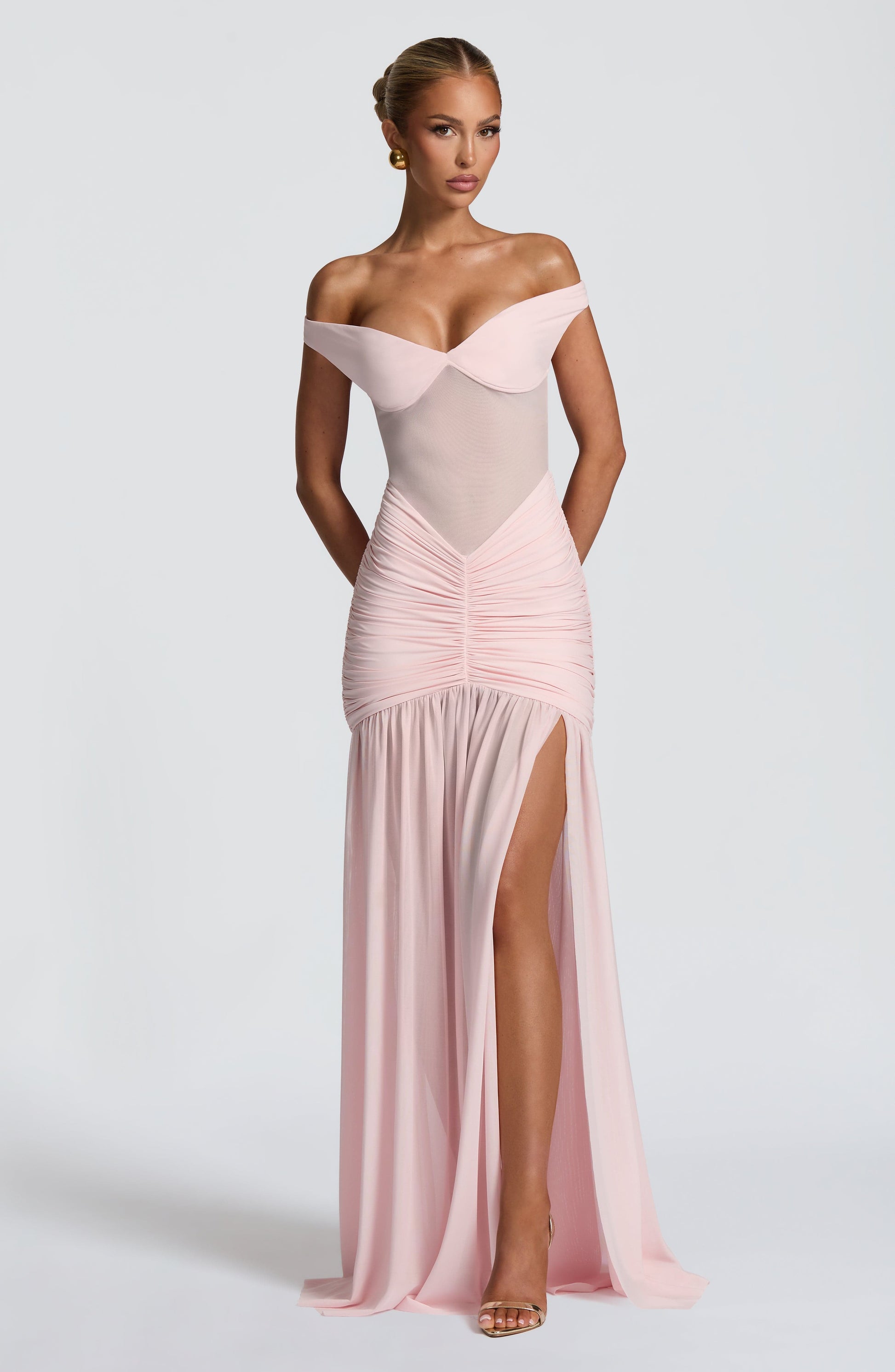 Alaia Maxi Dress Blush