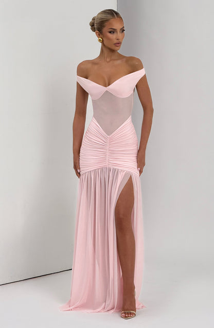 Alaia Maxi Dress Blush