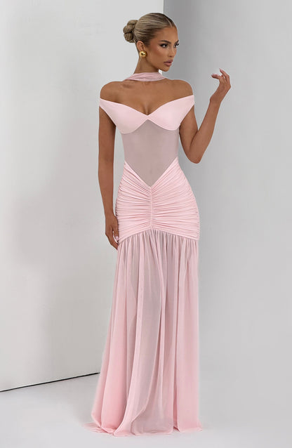 Alaia Maxi Dress Blush