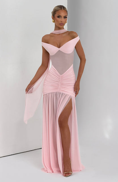 Alaia Maxi Dress Blush