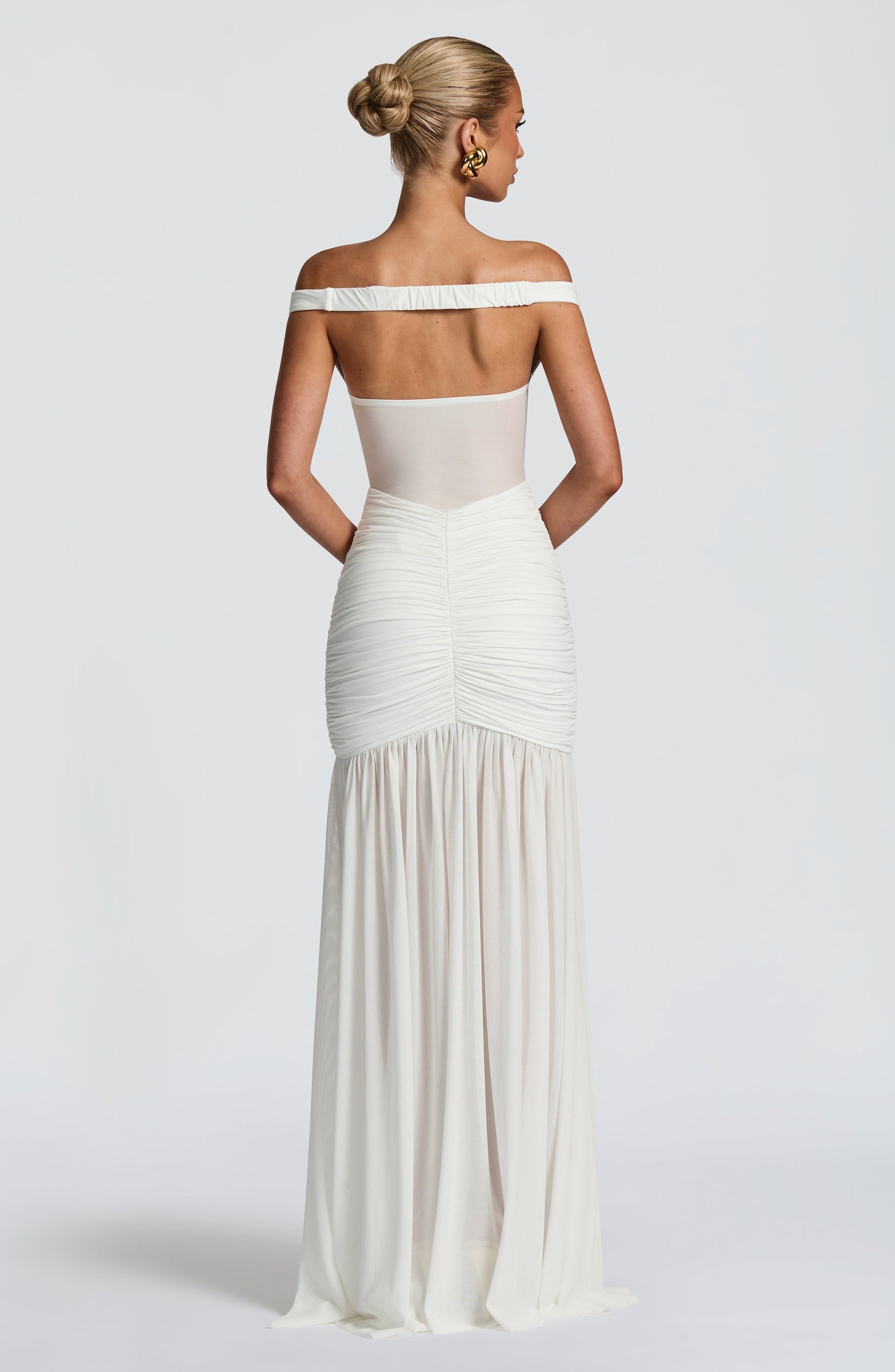Alaia Maxi Dress Ivory