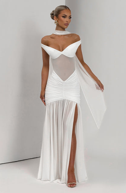 Alaia Maxi Dress Ivory