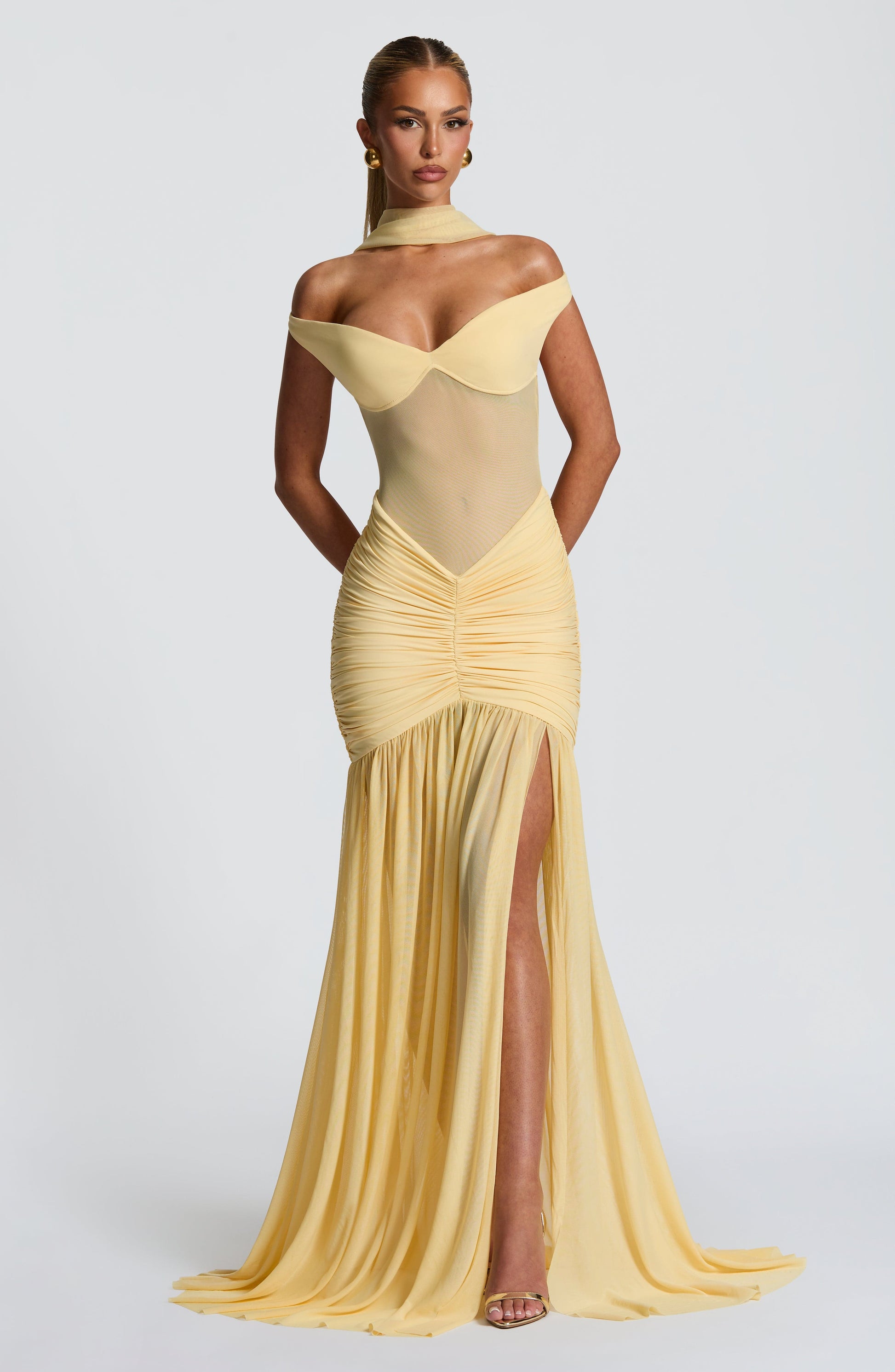 Alaia Maxi Dress Lemon