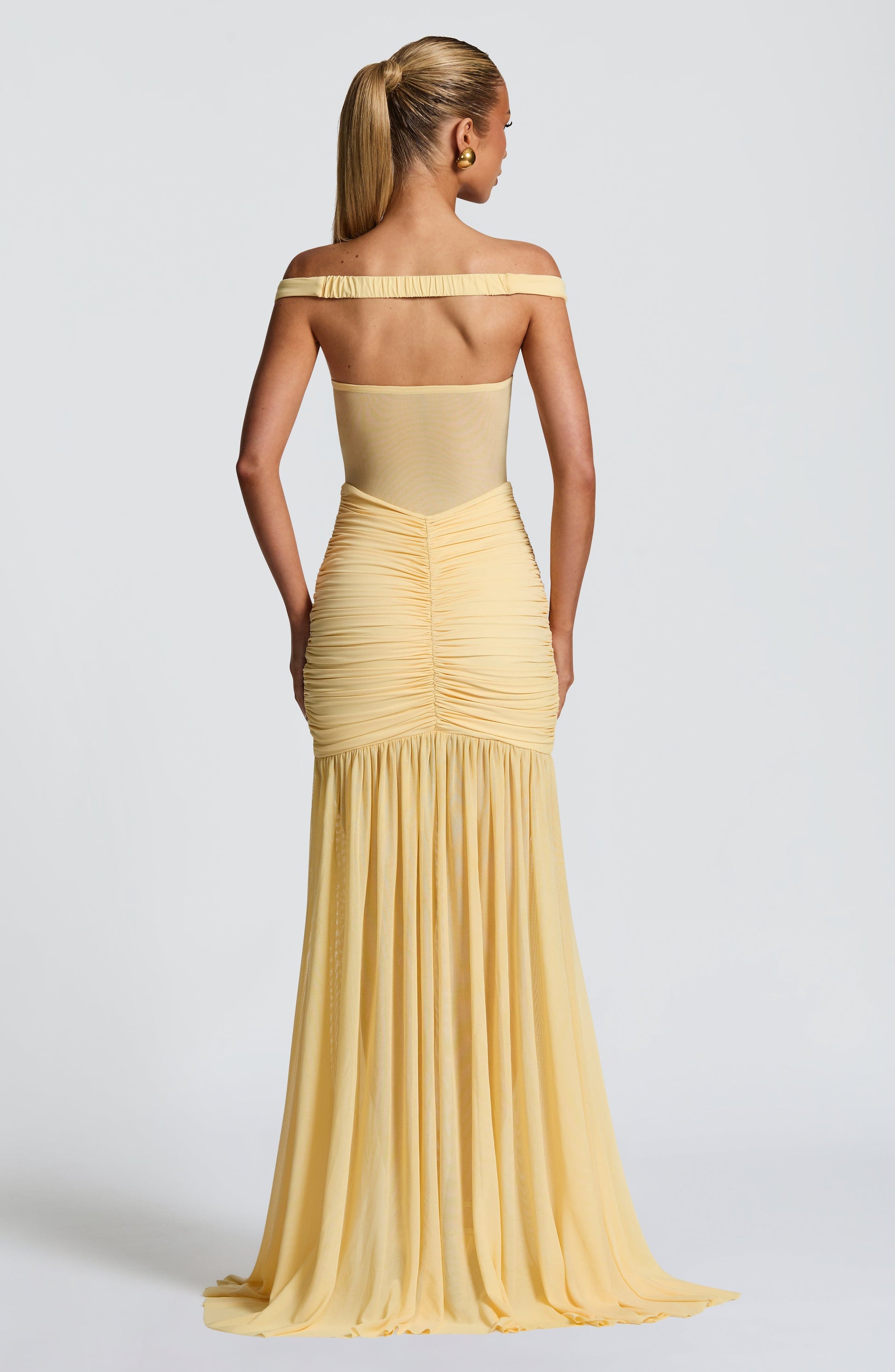 Alaia Maxi Dress Lemon