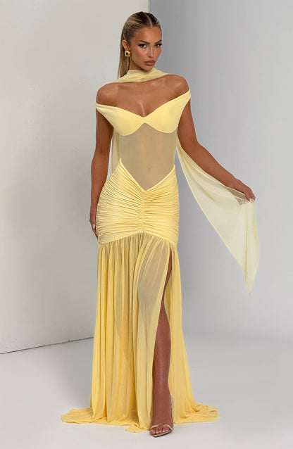 Alaia Maxi Dress Lemon