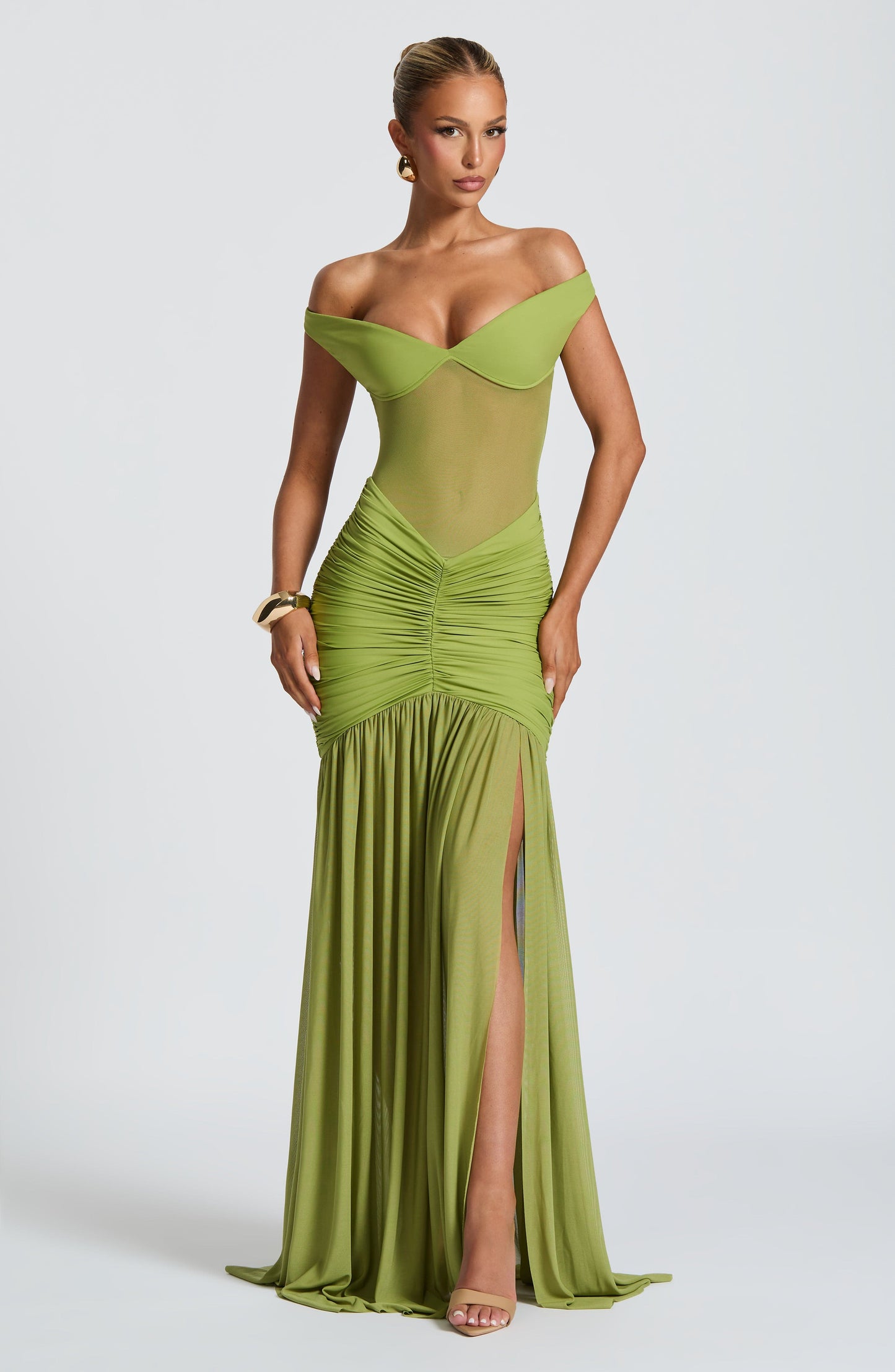 Alaia Maxi Dress Olive