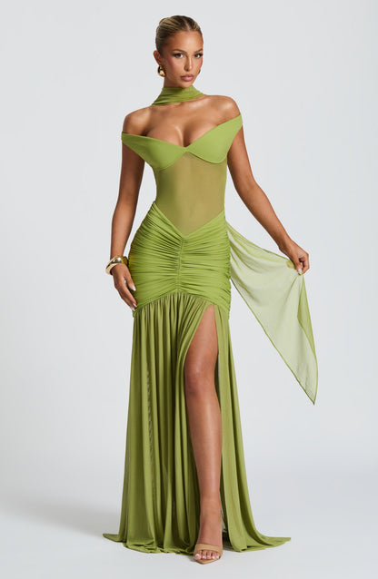 Alaia Maxi Dress Olive