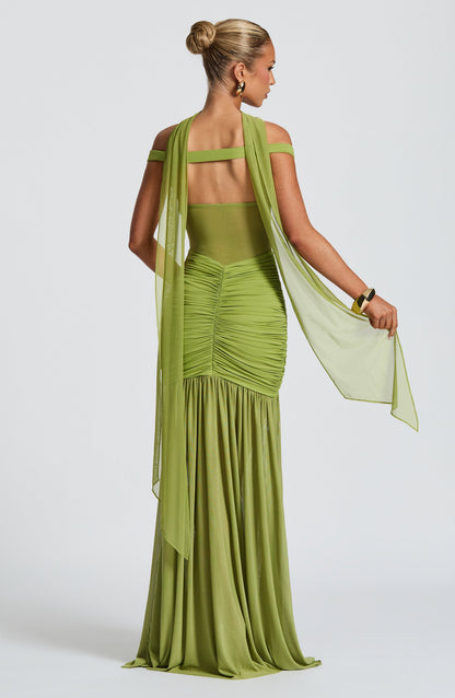 Alaia Maxi Dress Olive