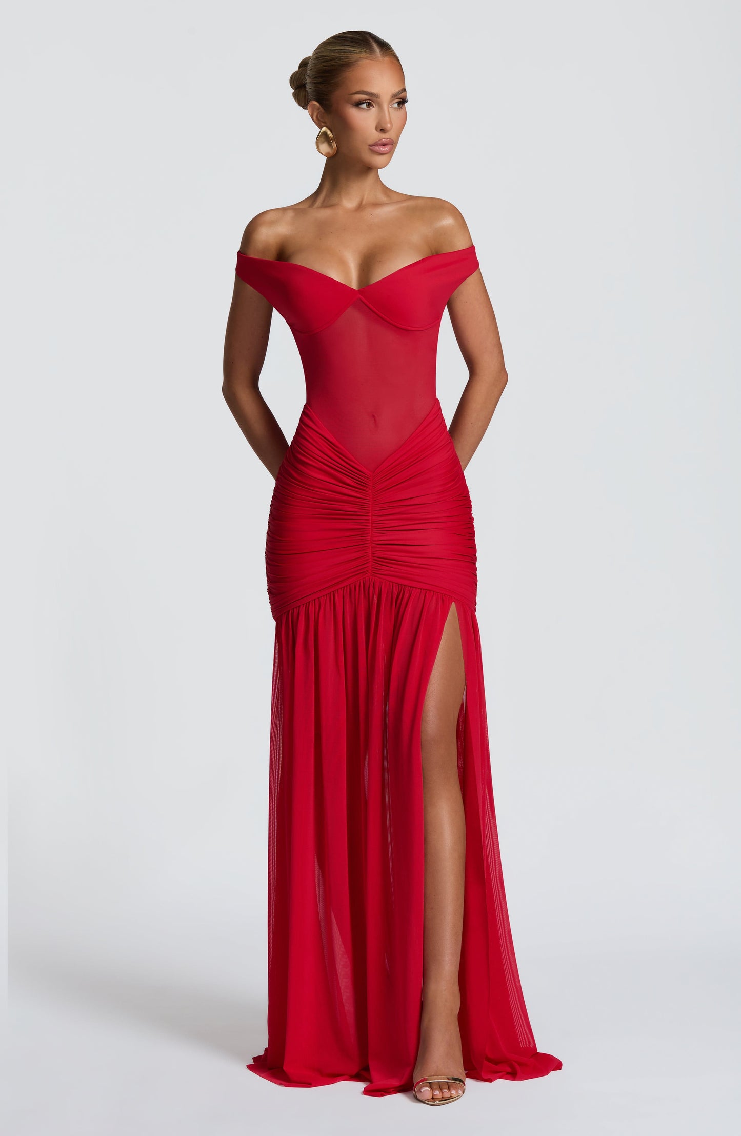 Alaia Maxi Dress Red