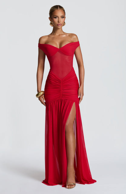 Alaia Maxi Dress Red