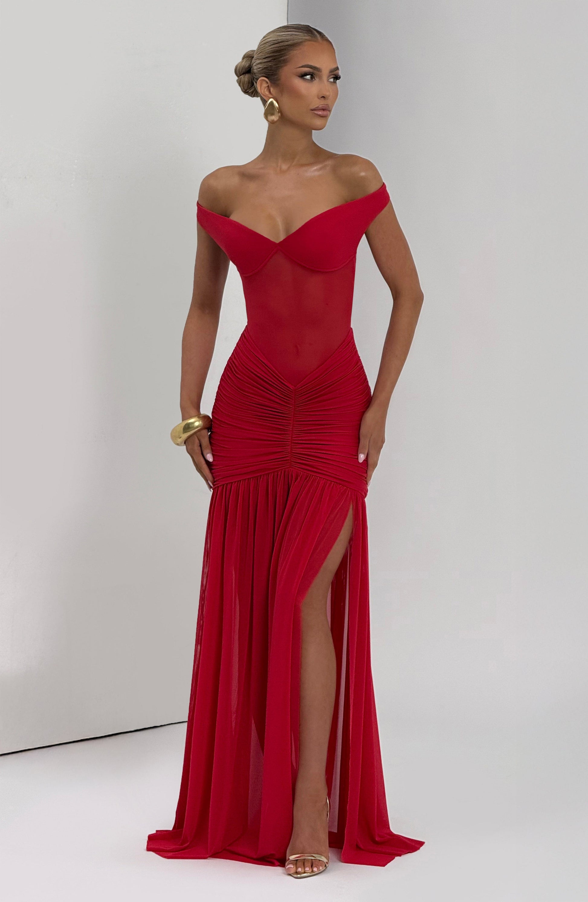 Alaia Maxi Dress Red