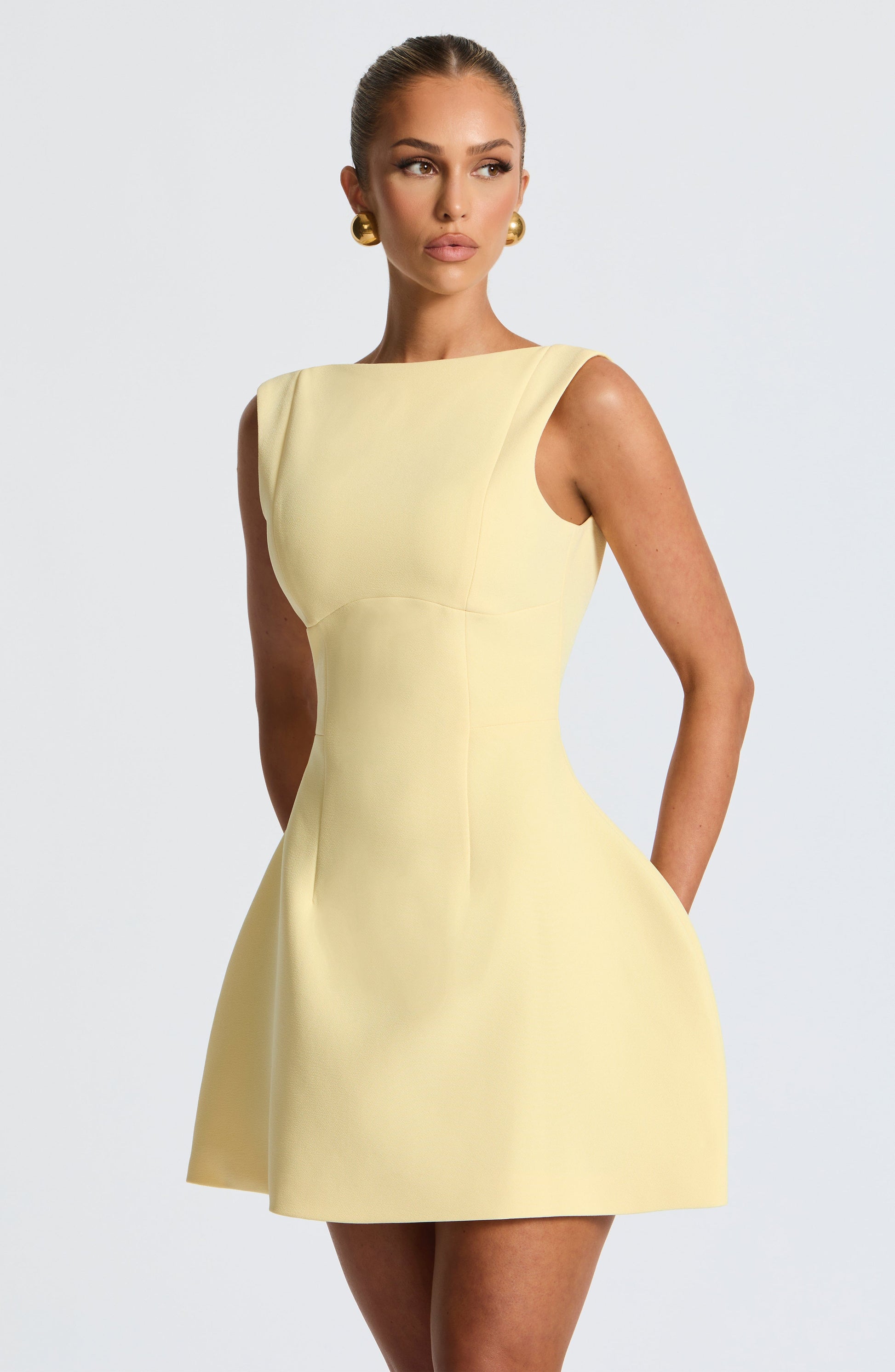 Alana Mini Dress Lemon