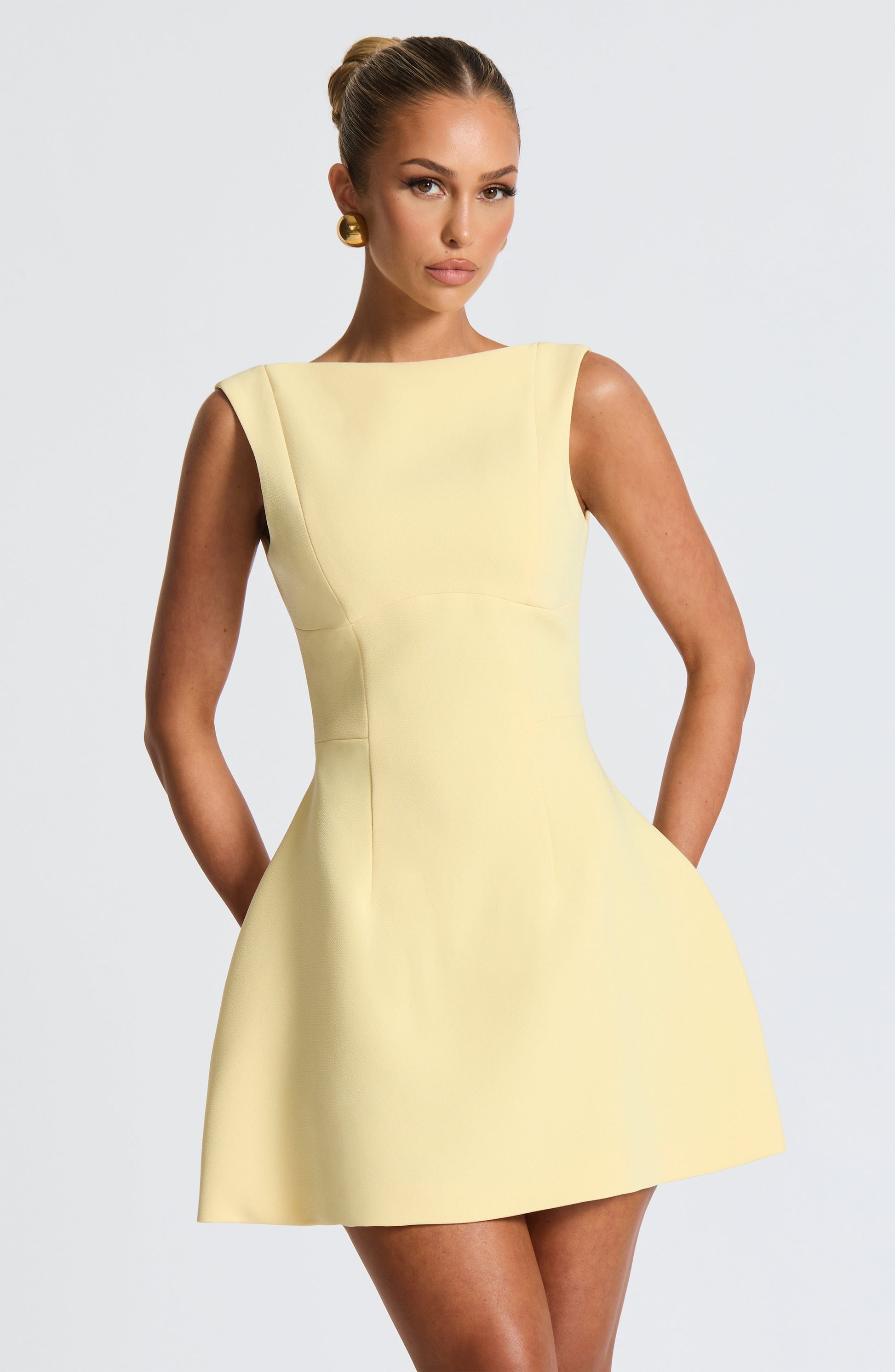 Alana Mini Dress Lemon