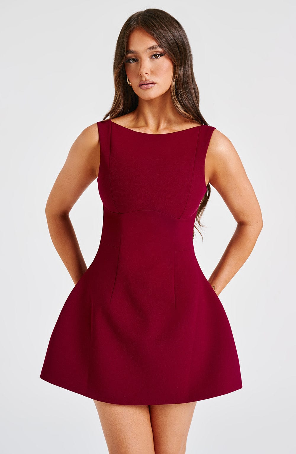 Alana Mini Dress Wine