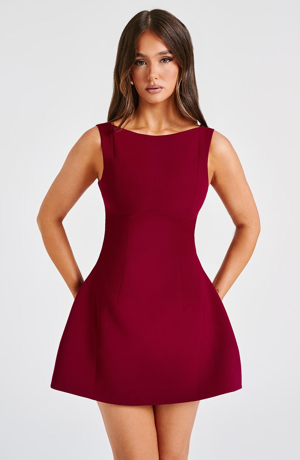 Alana Mini Dress Wine