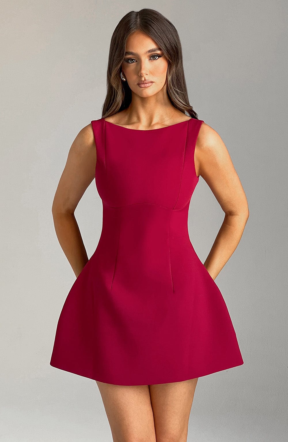 Alana Mini Dress Wine
