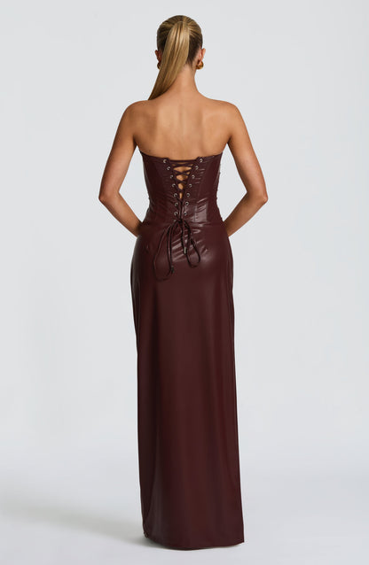 Alba Maxi Dress Burgundy