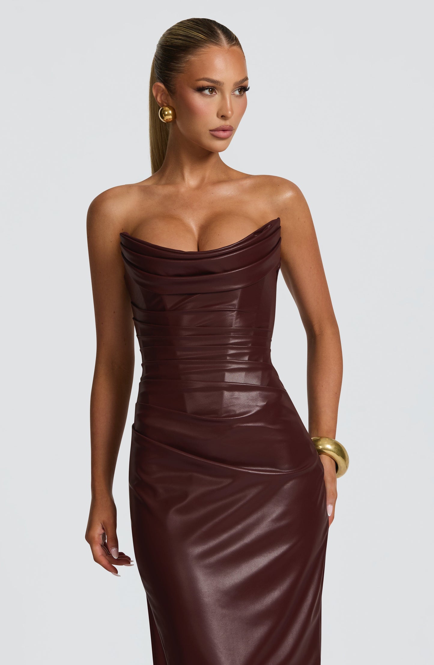 Alba Maxi Dress Burgundy