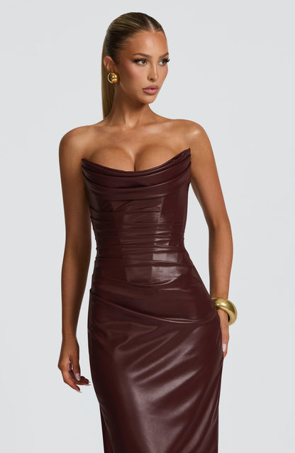 Alba Maxi Dress Burgundy