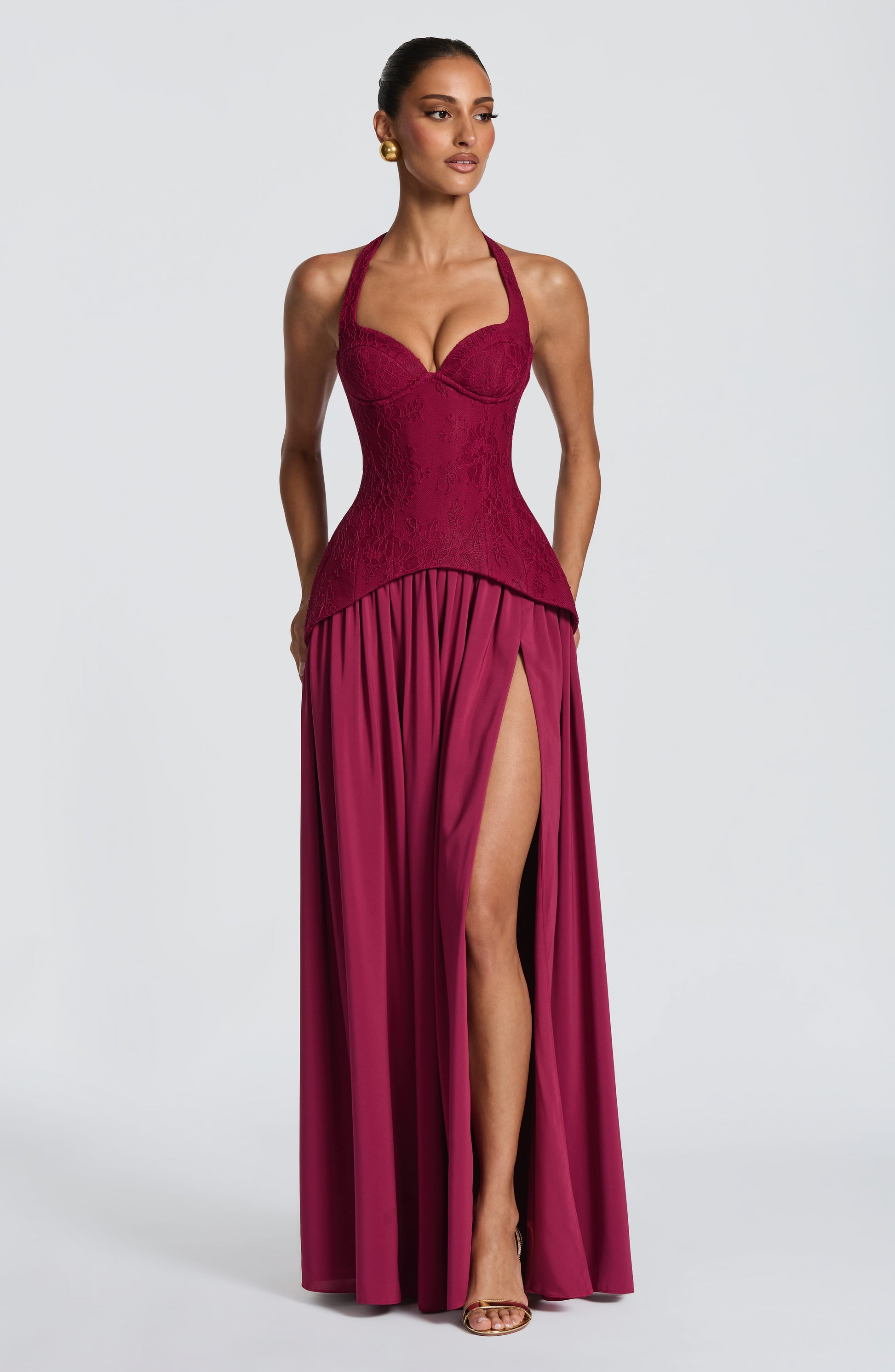 Almira Maxi Dress Mulberry