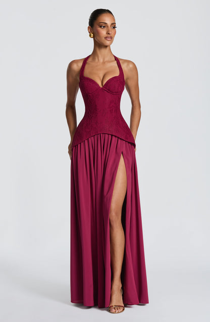 Almira Maxi Dress Mulberry