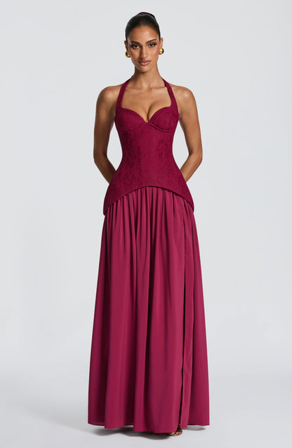Almira Maxi Dress Mulberry