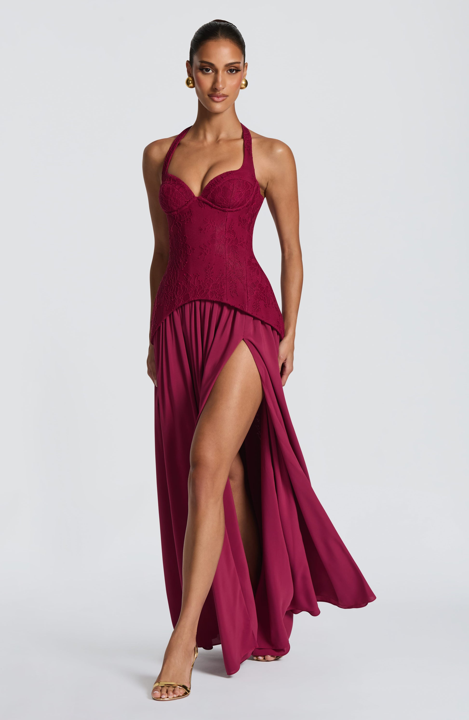 Almira Maxi Dress Mulberry