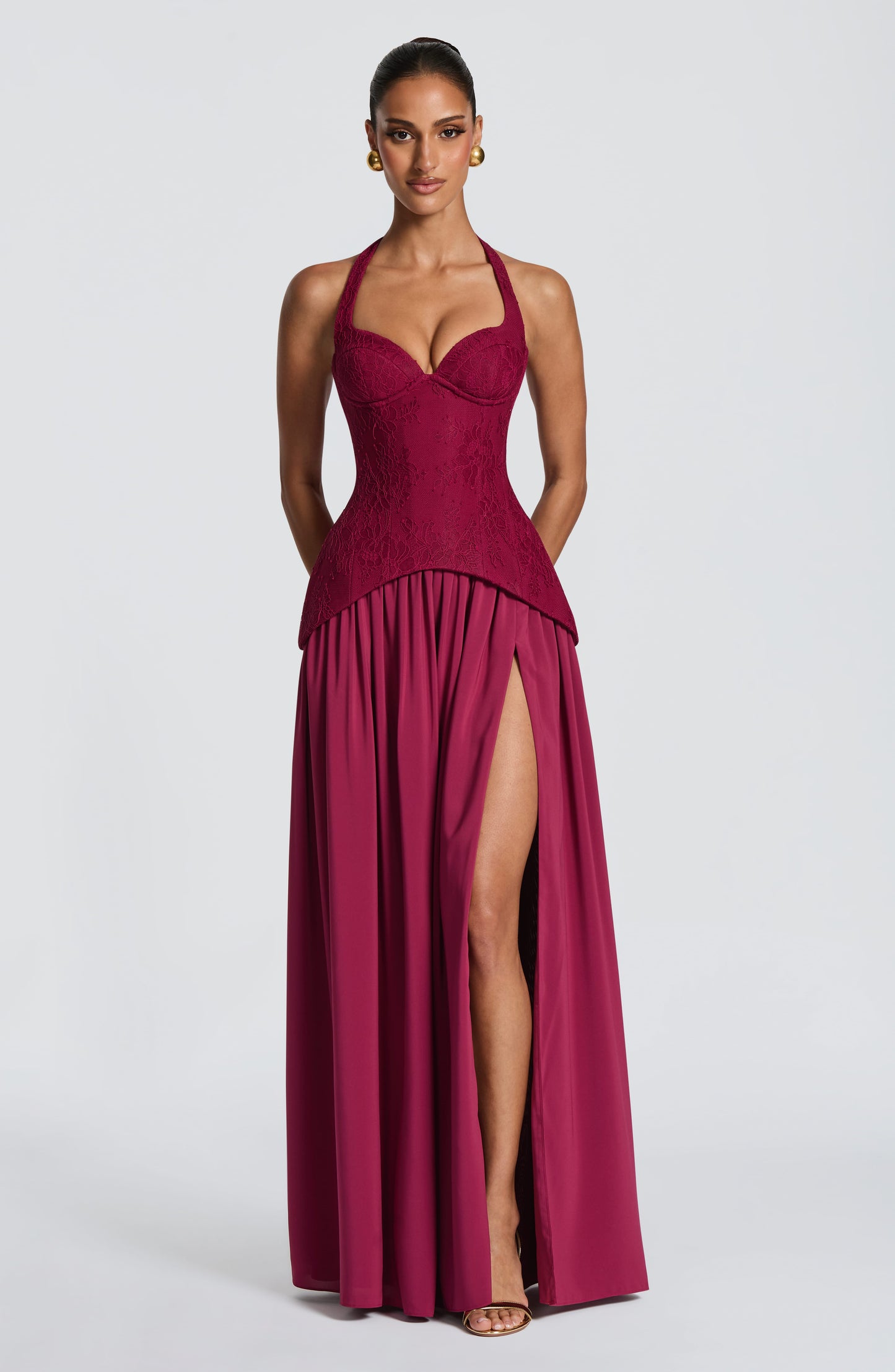 Almira Maxi Dress Mulberry