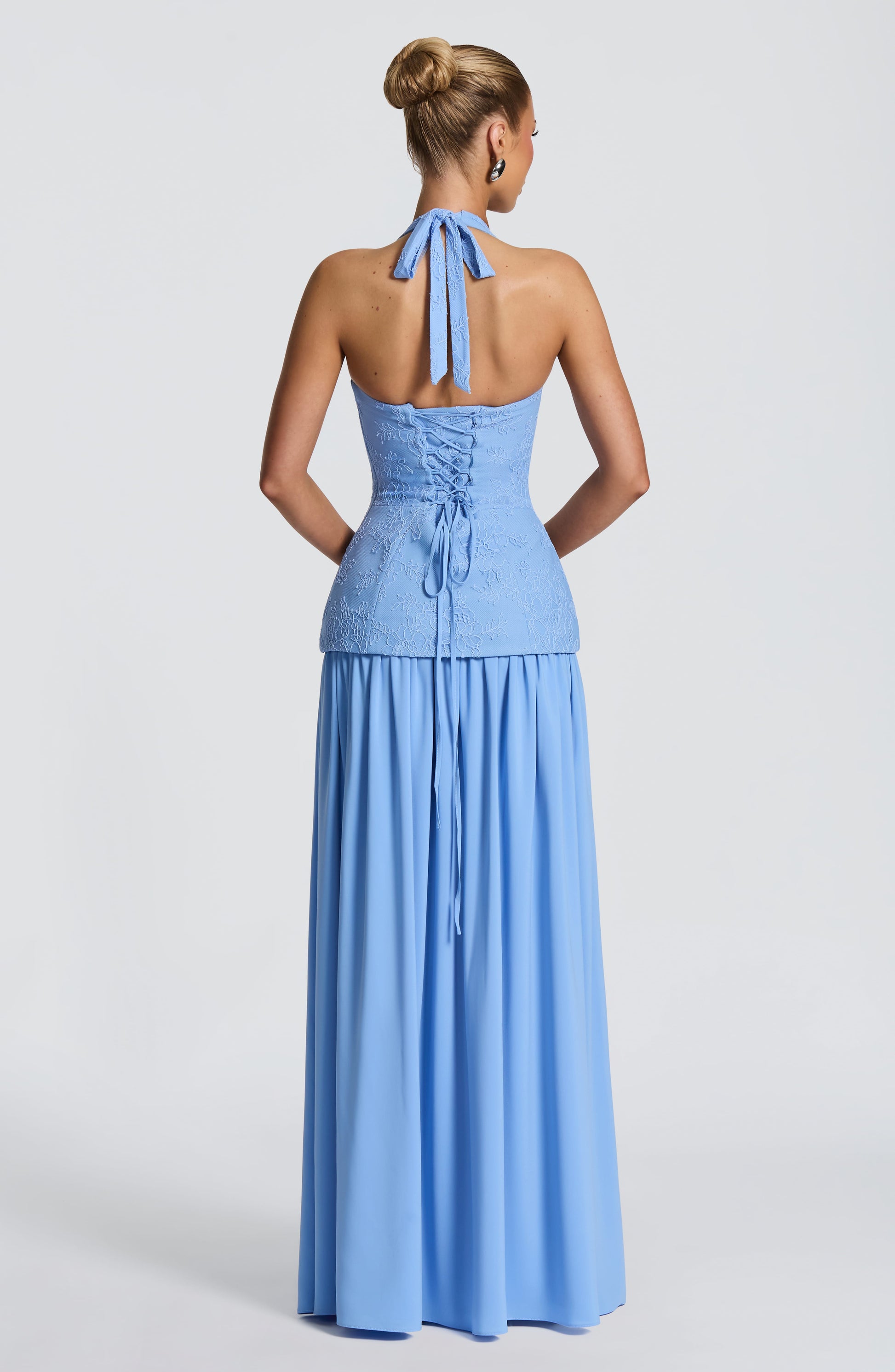 Almira Maxi Dress Powder Blue