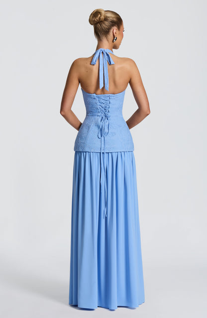 Almira Maxi Dress Powder Blue