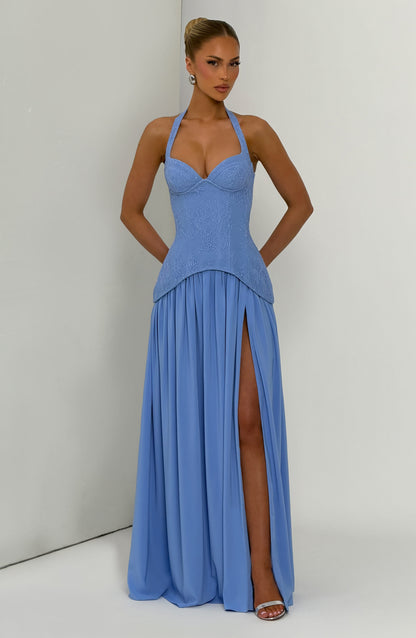 Almira Maxi Dress Powder Blue