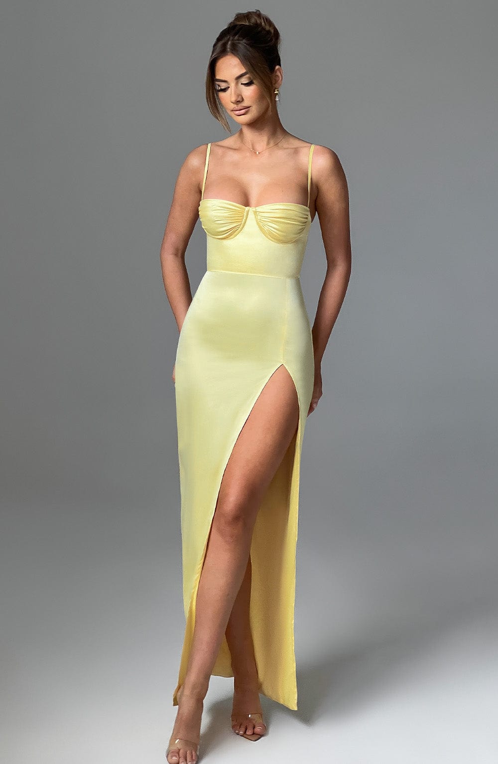 Alora Maxi Dress Lemon