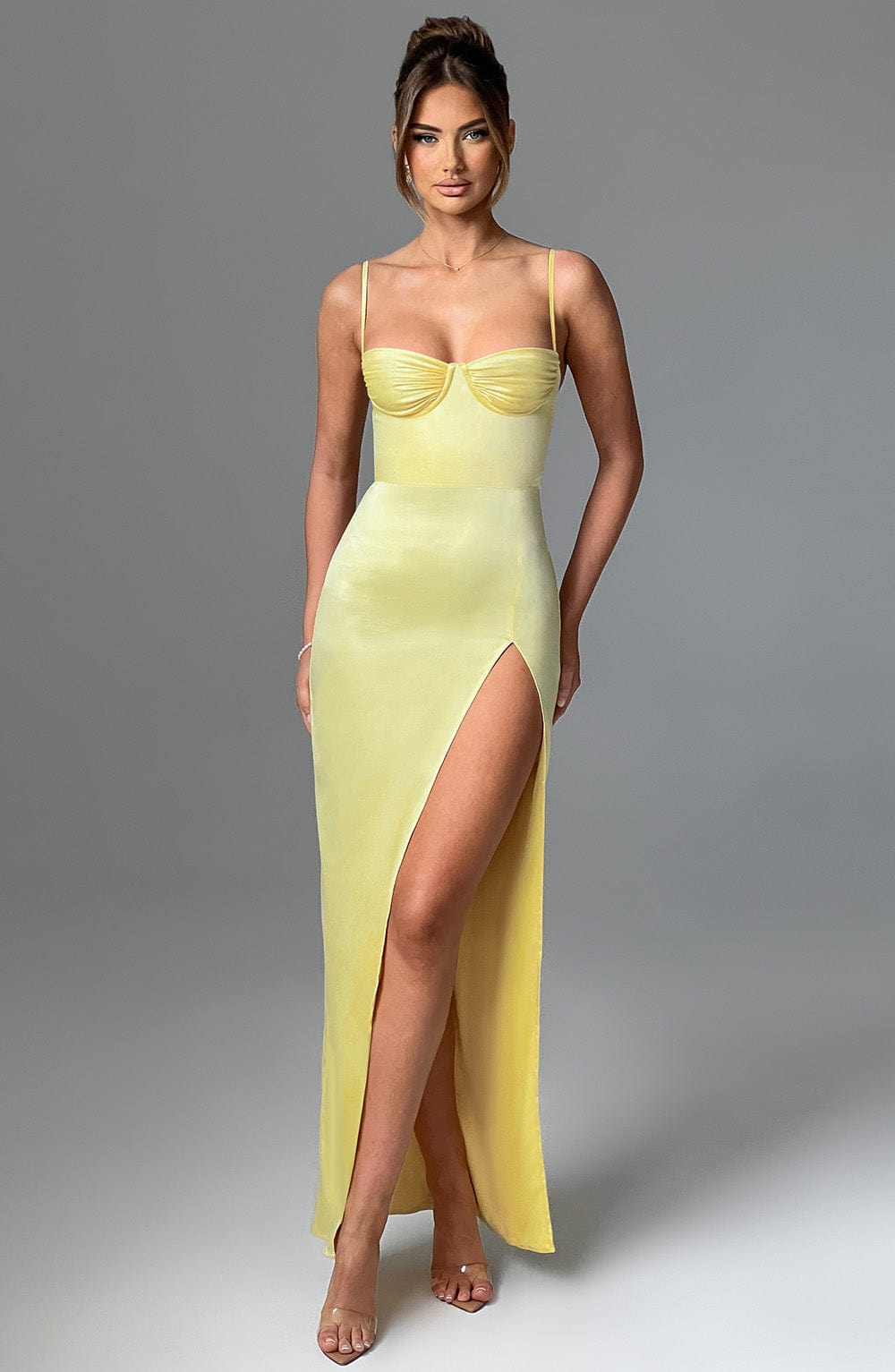 Alora Maxi Dress Lemon